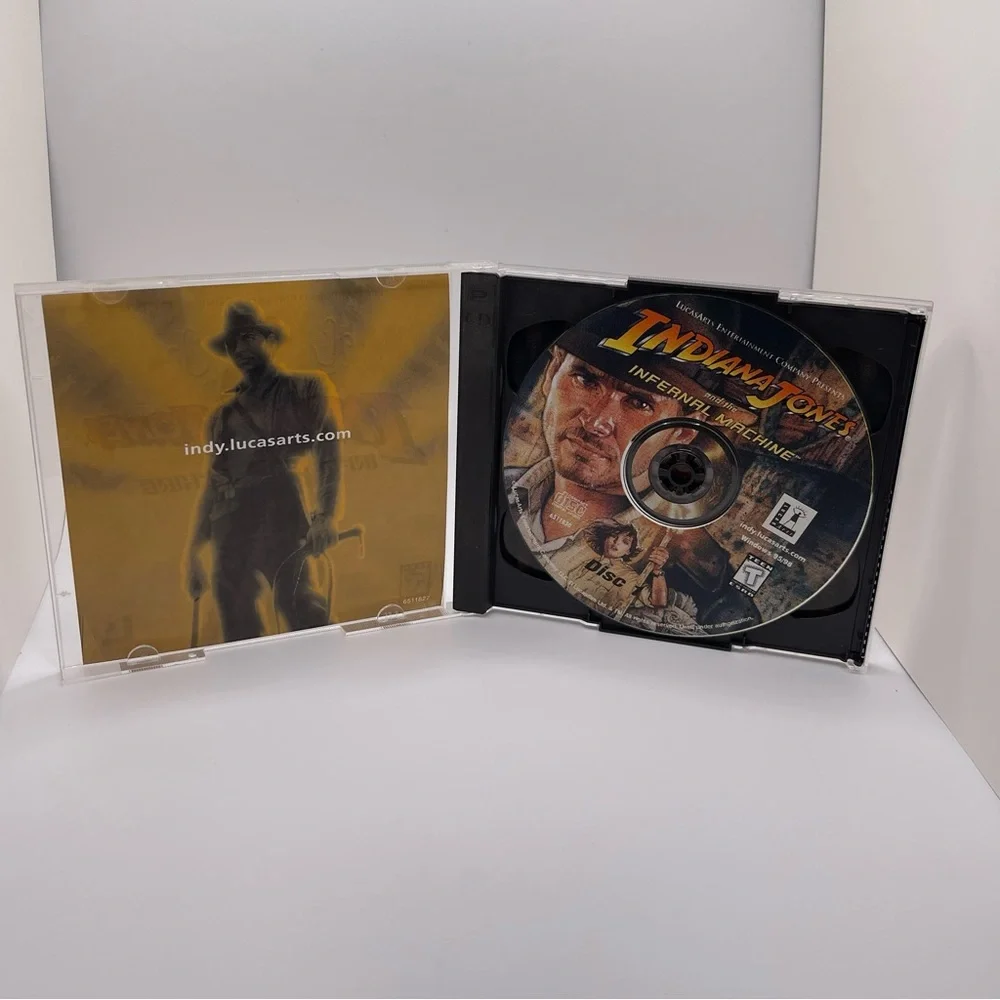 VTG Indiana Jones Infernal Machine PC Video Game 1999 Windows 95 Nostalgia Retro